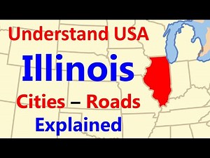 Illinois Map. Map of illinois. Highways and Cities near Chicago and in illinois.