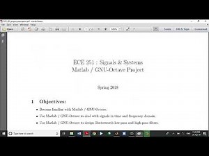 Signal processing using Matlab