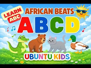 ABC for Kids A–D | Alligator, Bear, Cat, Duck | African Beats Kids Learning Video | Iddy Piddy Kiddy