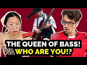 Our First Time Reacting to Fami [alien alien Bass cover] 現役JKが「エイリアンエイリアン 」スラップしてベース弾いてみた/ふぁみ。