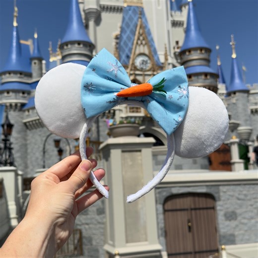 Olaf Inspired Mouse Ears Headband, Frozen Adult Minnie Ears, Handmade - Etsy