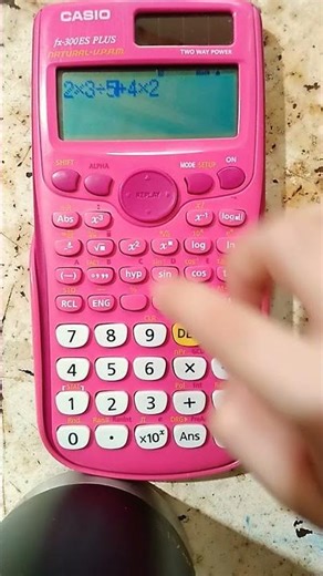 Cómo modificar un CALCULO en la calculadora cientifica casio fx-300ES PLUS