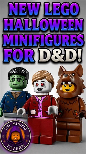 New LEGO Halloween Build-a-Minifigs for D&D! 🧟🐺