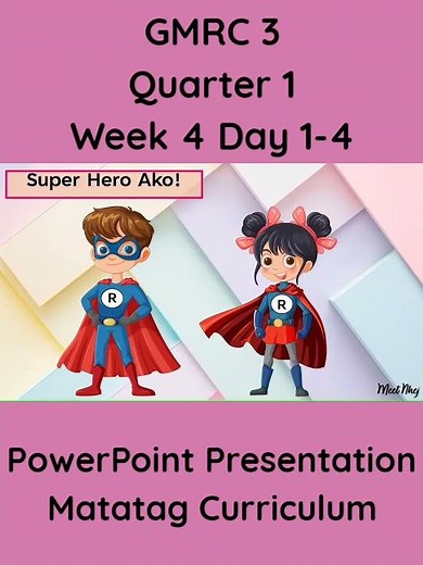 GMRC 3 Matatag Curriculum PowerPoint Presentation Quarter 1 Week 4 Day 1-4 #grade3matatag #ppt