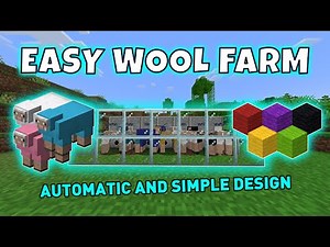 Minecraft Easy Colored Wool Farm Tutorial | Java 1.21+