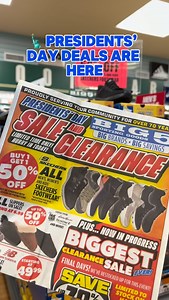 Presidents’ Day savings are HERE 🇺🇸🔥 From Skechers BOGO 50% off to 25% off Saucony and more! 👟 Stop by your local Big 5 to see all the exclusive in-store deals before they’re gone! #ReadyWithBig5 #PresidentsDaySale #DealAlert #ShoeDeals | Big 5 Sporting Goods