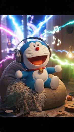 Doraemon Enjoying Music 🎧 | Cute & Cozy Night Vibes ✨
