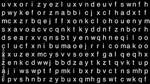 Dynamic letters on a black background visual communication revolution, Random change letters and moving text