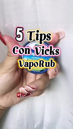 6K views · 136 reactions | Los 5 Tips con Vick Vaporub que no conocías 來 cuales conoces Tuuu!!? #tipssaludables #VickVapoRub #salud #viral #reelsfb | Blankitha Calmar Recetas Naturales | Facebook