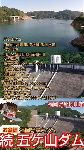 五ケ山ダム フォト 福岡県 那珂川市