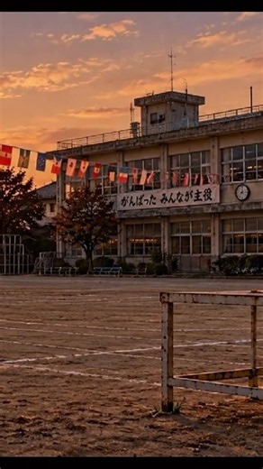 【昭和の運動会】睡眠BGM｜運動会のあと、誰もいない夕暮れの校庭Showa Sports Day | An Empty Schoolyard at Sunset #眠る#relax#asmr