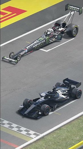 Cadillac-Ferrari F1 2026 vs NHRA Top Fuel Dragster at Monza