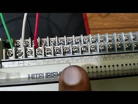Mitsubishi PLC FX2N-48MT TRANSISTOR UNIT HARDWARE WIRING WITH SINKING & SOURCING CLEAR GUIDE PART-1