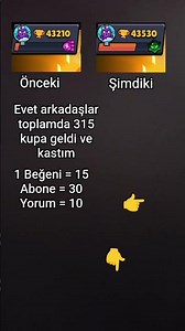 Bakalım kaç kupa kasıcam ❤️