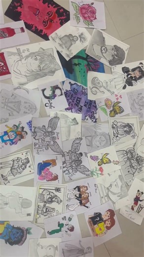 Recreating ❤️my old drawing 🫣from six year 🥹ago🔱🙌🏻