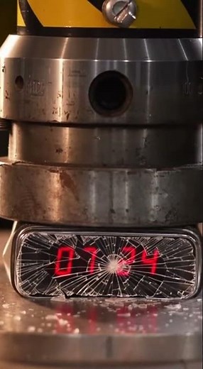 Alarm Clock Gets CRUSHED by Pressure Machine! ⏰💥