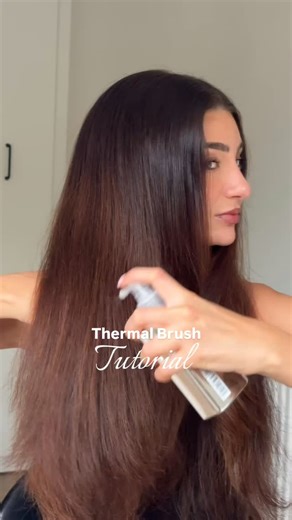 Selin on Instagram: "Thermal Brush Tutorial: How to get a bouncy bombshell blowout the easy way ‍♀️癩 Perfect for adding volume, shine & that salon-fresh look at home #bombshellblowout #thermalbrush #hairblowout #bouncyhair #hairstylingtips #voluminoushair #hairtok #easyhairtutorial"