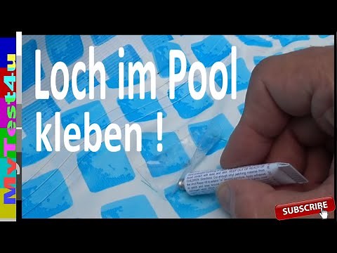 Löcher im Pool? Hier die Reparaturanleitung z.B. INTEX Pool
