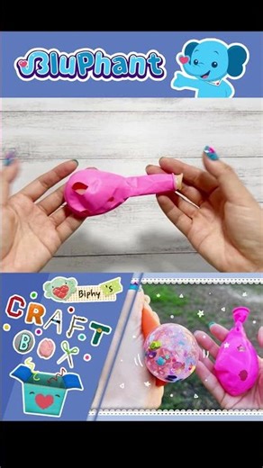 Balloon Stress Ball Craft for Kids 🎈 Easy Sensory DIY 🎁 BiPhy’s Craft Box ✂️