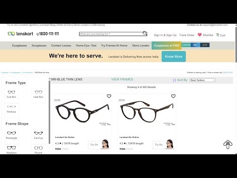 🕶️ Discover the Future of Eyewear: Lenskart Clone with HTML, CSS, and JavaScript Enchantment! 🌟🕶️💻