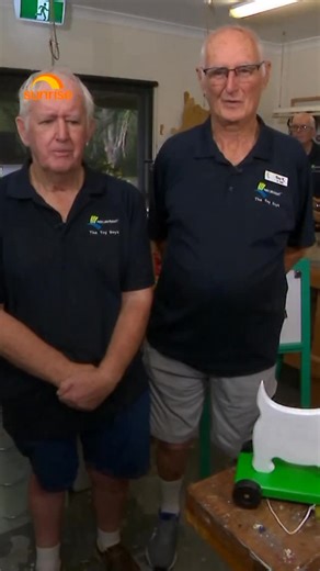 2.4K views · 320 reactions | THE TOY BOYS 笠 A group of retired Brisbane men, who spend their days building toys for kids with special needs. Rocking horses, trains and tractors. The guys have crafted hundreds of gifts for 15 years, bringing extra special joy over Christmas. FOR MORE WATCH WEEKEND SUNRISE I @7plus | Sunrise | Facebook