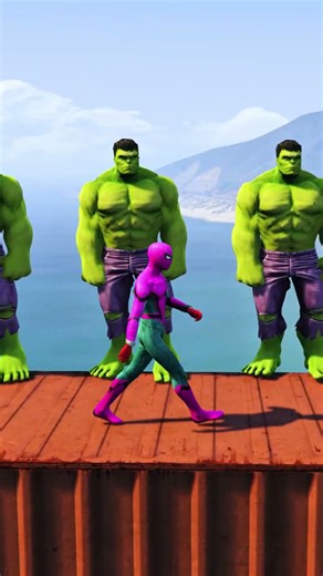Spider-Man vs Every Superhero: EP no 50 The Ultimate Showdown #gta5 #hulk #superhero #venom
