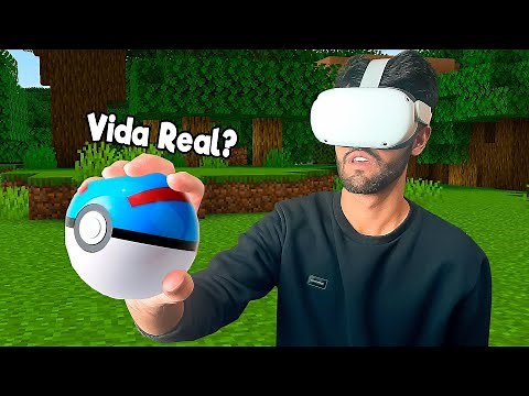 Primeira Vez Jogando Minecraft Pixelmon na Realidade Virtual