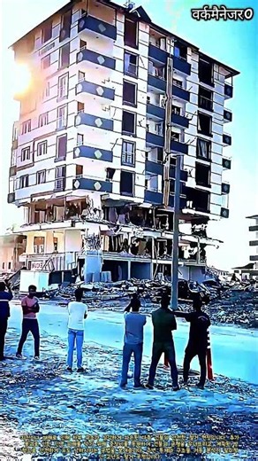 지진 피해 건물의 안전한 철거를 위한 중장비 공법 분석 #worker #process #engineering #demolition #machinery