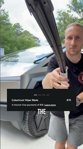 This is how you change the wiper blade on the Tesla Cybertruck.
