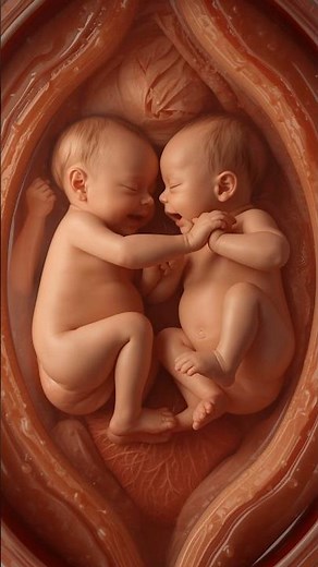 Twin Baby Movement in Womb 👶👶 | Miracle Pregnancy #shorts #unbornbaby