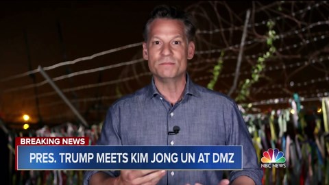 President Trump crosses border into North Korean DMZ