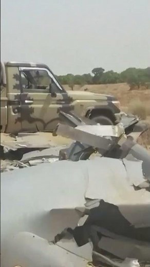 Houthis Unveil Wreckage of Allegedly Downed Saudi Drone in Yemen #shorts