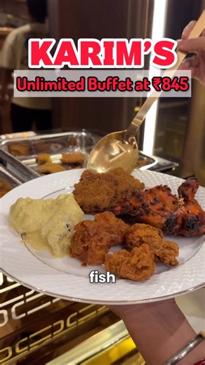 Anya || Kolkata Blogger on Instagram: "The best of all buffets in Kolkata 😍 This ₹845 buffet deal at @karims_restro_kolkata_entally is totally a steal deal guys. From tandoori chicken to murgh musallam, chaap, mutton biryani, Chinese, North India, and an array of desserts this is what a true foodie would wish for. Ngl, the quality of food is excellent and out of my expectations considering the price point and the seating capacity of 200 pax makes it a perfect destination if you want to host pri