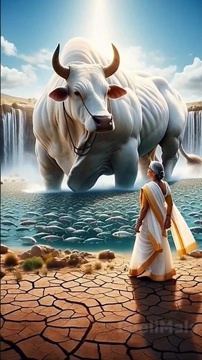 The fish raised by the cow and grandma were eaten by the gorilla | #ai #grandmother #cow