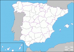 Encuentra 20 provincias de España en el mapa