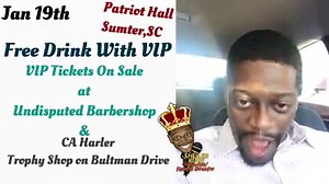 55K views · 1K reactions | Sumter SC Jan19 Patriot Hall. VIP tickets on sale at CA Harler Trophy Shop On Bultman and Undisputed Barbershop On Broad Street. Also hit the link for tickets  https://www.eventbrite.com/e/shuler-king-and-friends-tickets-50384514439?aff=ebdshpmoodssection | Comedian Shuler King | Facebook