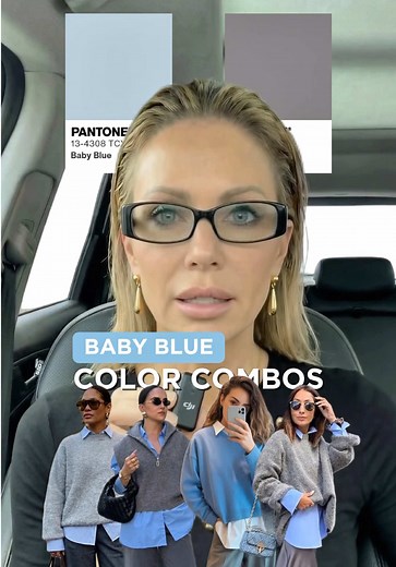 Best color combination with baby blue 2026. It’s not such a boring 🥱? Do you like it?