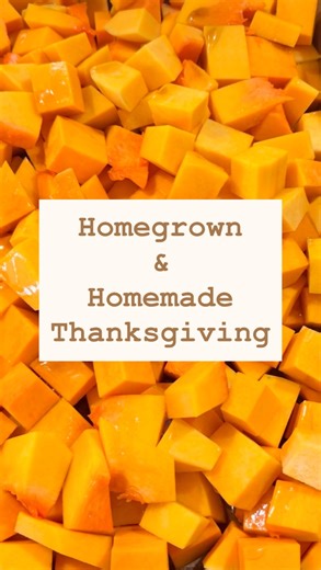 Homegrown butternut squash with homemade maple syrup to bring to our family’s Thanksgiving this year, so grateful for our abundance! 🧡🍁 As always, full circle with chickens get getting to eat the leftover scraps. 🐓 | Gibson Gardens Family Farm