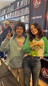 1.7M views · 166K reactions | THANK YOU SO MUCH TO @selenagomez and @itsbennyblanco FOR COMING TO LOONEY TUNES! What an awesome day of meeting fans! Thank you to everyone who came down. All product is unfortunately SOLD OUT! Stay tuned for what’s next! @interscope @cimsmusic | Looney Tunes Music and More | Facebook