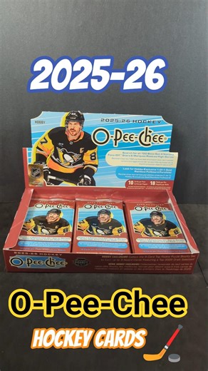 2025-26 O-Pee-Chee Hockey Break #hockeycards #opeechee #nhl #hockey #sportscards #packbreak #opc