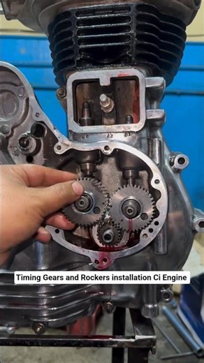 timing Gears and rockers installation bullet engine #timing #oldbullet #bullet350 #royalenfield