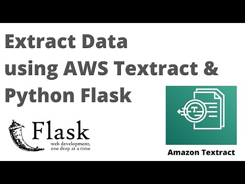 Extract Data using Amazon Textract API | Python Flask