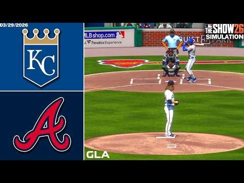 Braves vs. Royals Simulation | 3/29/26 | MLB The Show 26 PS5 Gameplay