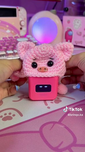 Adorable Pink Little Robot Pet by Ortomi Robotics