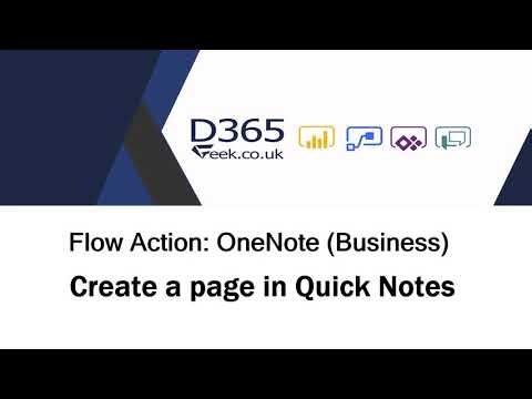 OneNote Trigger: Create A Page In Quick Notes