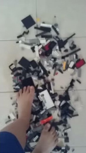 Lego Challenges | Lego Barefoot Walking Challenge