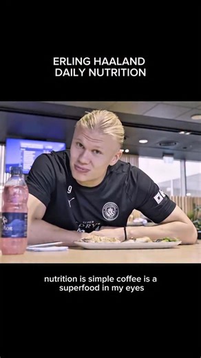 Carnivore Aurelius © on Instagram: "Erling Haaland gets it: - “coffee is a superfood” - maple syrup in his coffee - raw milk - tomahawks on the grill - red light when he can’t get sun - nasal breathing - sourdough - shops at local farms - eggs for breakfast - raw honey - still dating high school sweetheart - eats with bare hands The best athletes in the world thrive off animal foods From @erling YouTube video"