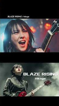 Hikage PJ -【BLAZE RISING】#Shorts #オリジナル曲 #ロック #JapaneseRock #MusicVideo #影 #AI #AIMusic