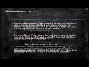 Chapter 3d: Truth tables for logical operators