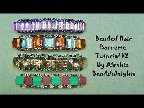 Beaded Hair Barrette Tutorial #2